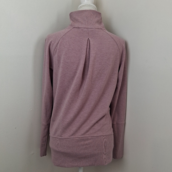 Lululemon High Lines Pullover Sweatshirt Heathered Vintage Mauve Size 6 - Picture 5 of 8